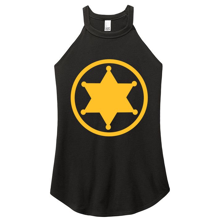 Sheriff Star Women's Perfect Tri Rocker Tank