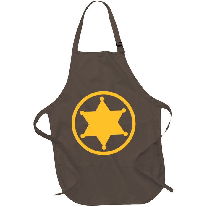 Sheriff Star Full-Length Apron With Pockets