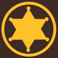 Sheriff Star Full-Length Apron With Pockets