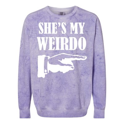 She's  My Weirdo Colorblast Crewneck Sweatshirt