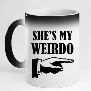 She's  My Weirdo 11oz Black Color Changing Mug