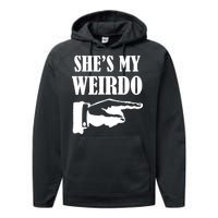 She's  My Weirdo Performance Fleece Hoodie