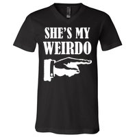 She's  My Weirdo V-Neck T-Shirt