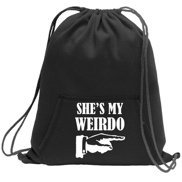 She's  My Weirdo Sweatshirt Cinch Pack Bag