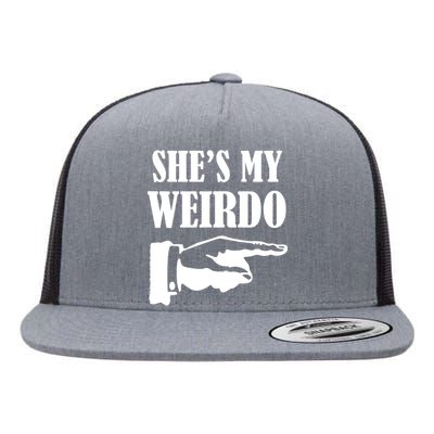 She's  My Weirdo Flat Bill Trucker Hat