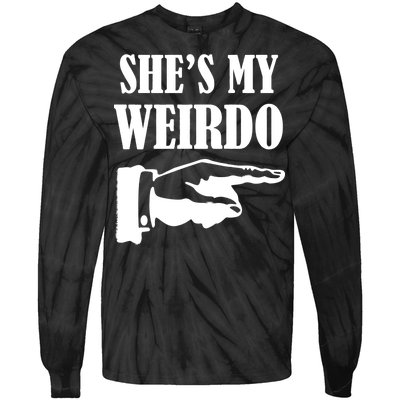 She's  My Weirdo Tie-Dye Long Sleeve Shirt