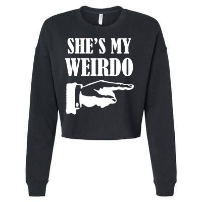 She's  My Weirdo Cropped Pullover Crew