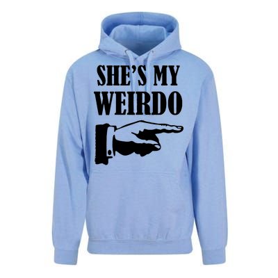 She's  My Weirdo Unisex Surf Hoodie