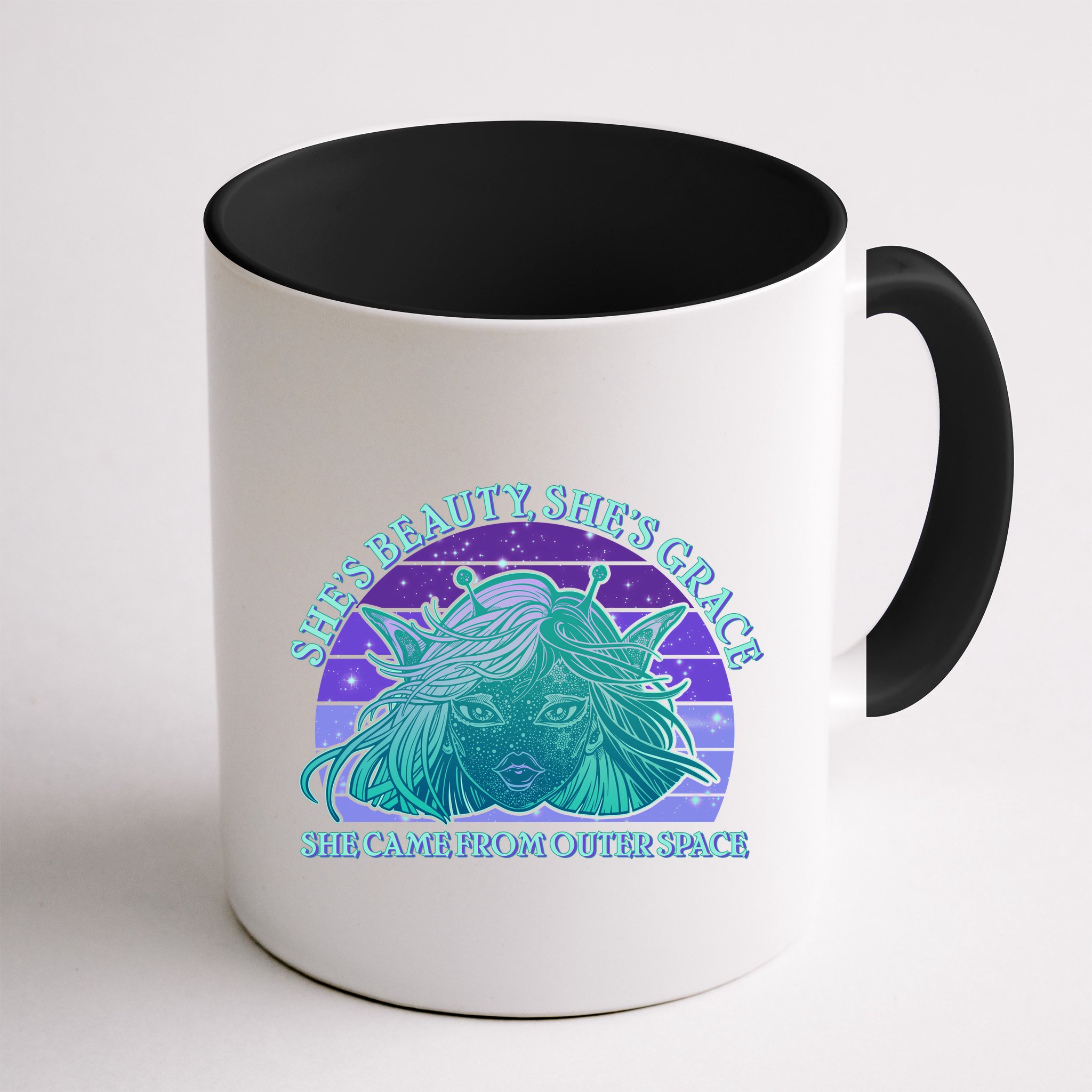 She's Beauty She's Grace She Came From Outer Space Mug