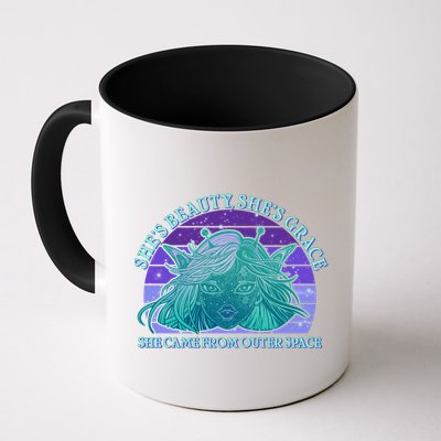 She's Beauty She's Grace She Came From Outer Space Mug