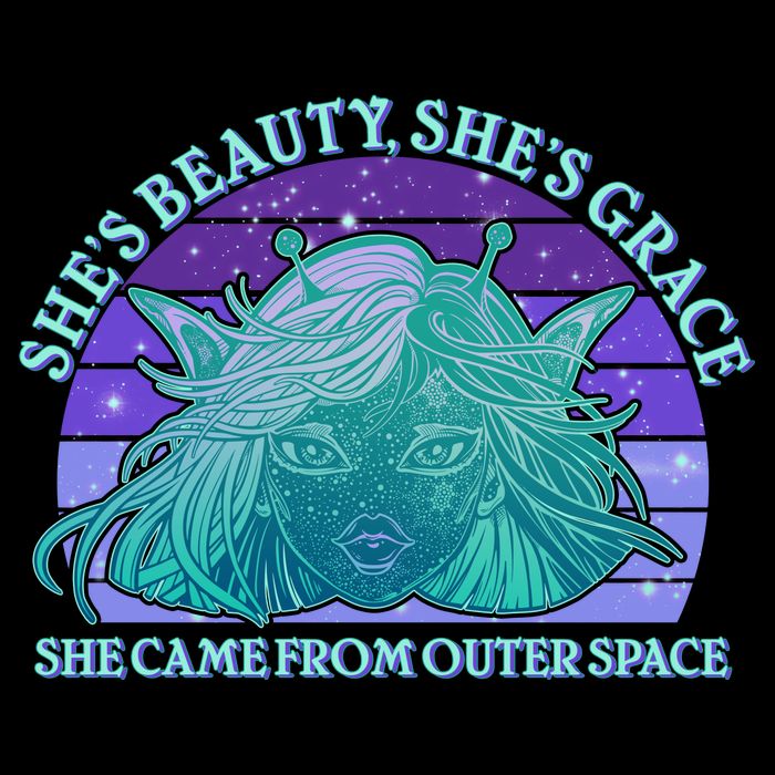 She's Beauty She's Grace She Came From Outer Space Mug