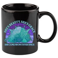 She's Beauty She's Grace She Came From Outer Space 11oz C Handle Ceramic Mug