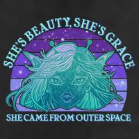 She's Beauty She's Grace She Came From Outer Space 11oz C Handle Ceramic Mug