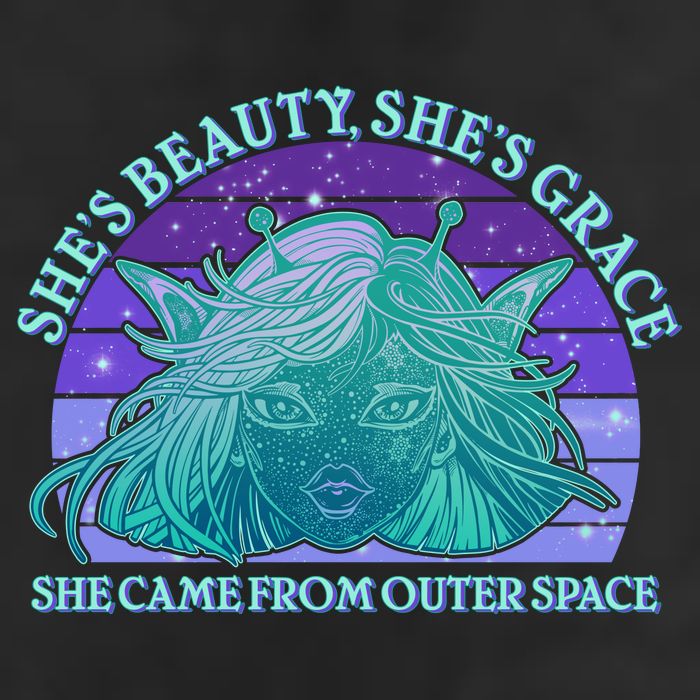 She's Beauty She's Grace She Came From Outer Space 11oz C Handle Ceramic Mug