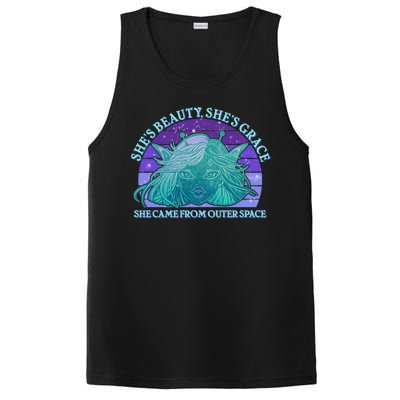 She's Beauty She's Grace She Came From Outer Space PosiCharge Competitor Tank