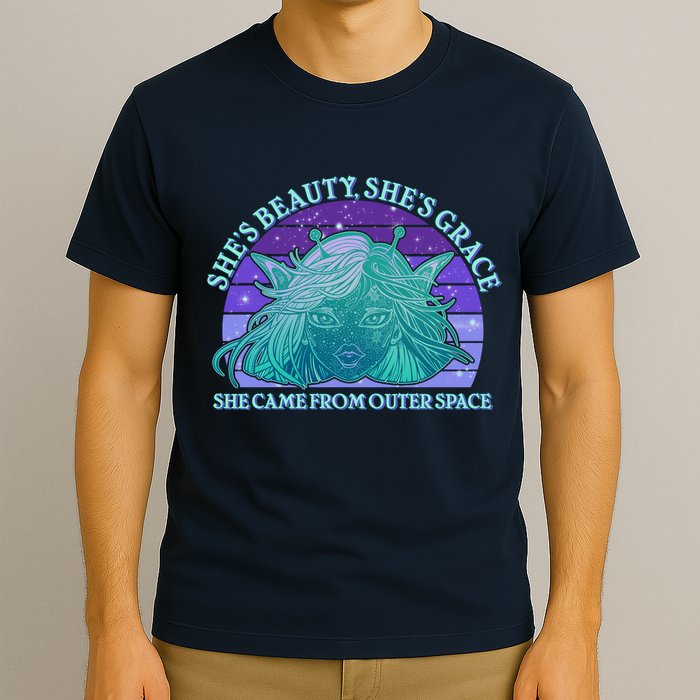 She's Beauty She's Grace She Came From Outer Space T-Shirt