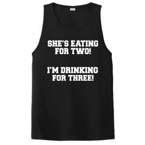 She's Eating For Two I'm Drinking For Three PosiCharge Competitor Tank