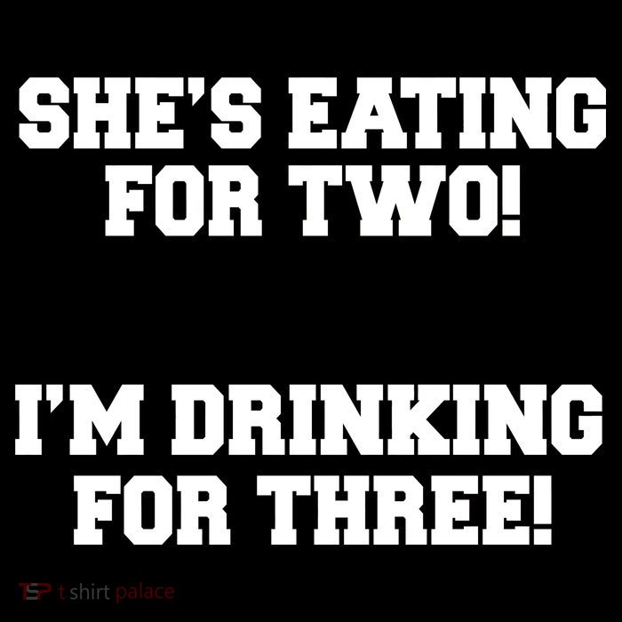 She's Eating For Two I'm Drinking For Three Zip Tote Bag