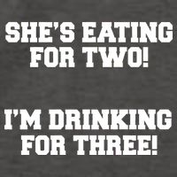 She's Eating For Two I'm Drinking For Three Vector Backpack