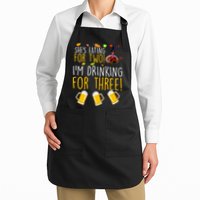 She's Eating for Two I'm Drinking for Three Thanksgiving  Apron