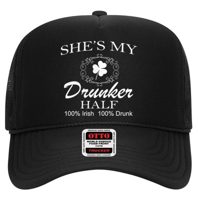 She's My Drunker Half Funny St. Patrick's Day Trucker Hat
