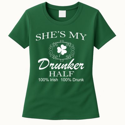 She's My Drunker Half Funny St. Patrick's Day Womens T-Shirt