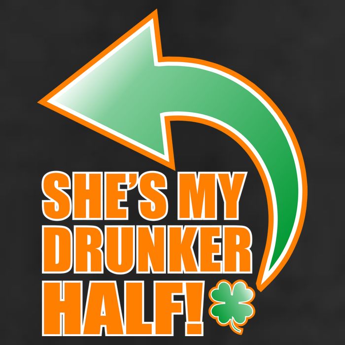 She's My Drunker Half Funny St. Patrick's Day Drinking 15oz Campfire Ceramic Mug