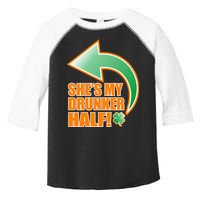 She's My Drunker Half Funny St. Patrick's Day Drinking Toddler Fine Jersey T-Shirt
