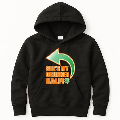She's My Drunker Half Funny St. Patrick's Day Drinking Kids Hoodie