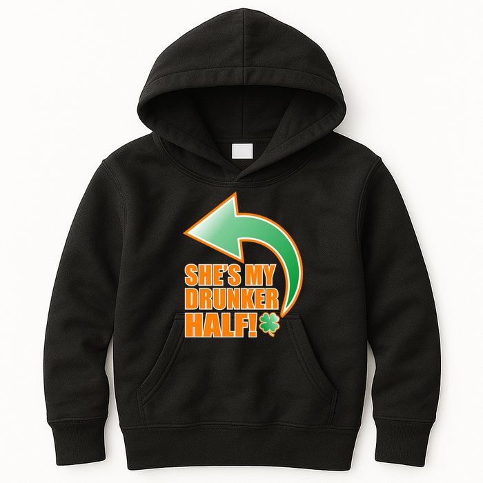 She's My Drunker Half Funny St. Patrick's Day Drinking Kids Hoodie