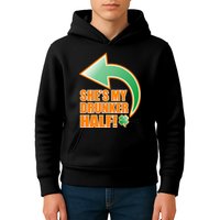 She's My Drunker Half Funny St. Patrick's Day Drinking Kids Hoodie