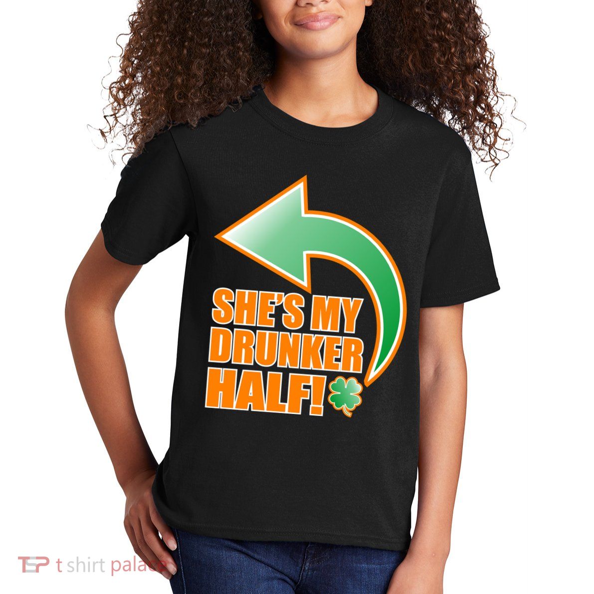 She's My Drunker Half Funny St. Patrick's Day Drinking Kids T-Shirt