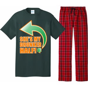 She's My Drunker Half Funny St. Patrick's Day Drinking Pajama Set