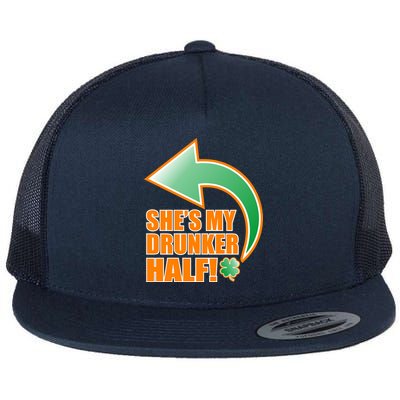 She's My Drunker Half Funny St. Patrick's Day Drinking Flat Bill Trucker Hat