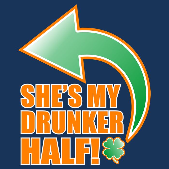 She's My Drunker Half Funny St. Patrick's Day Drinking Infant Baby Jersey Bodysuit