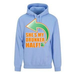 She's My Drunker Half Funny St. Patrick's Day Drinking Unisex Surf Hoodie