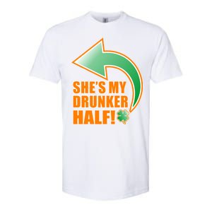 She's My Drunker Half Funny St. Patrick's Day Drinking Softstyle CVC T-Shirt