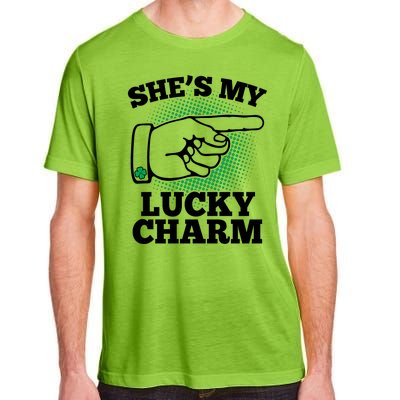 She's My Lucky Charm St Patrick's Day Matching Couples Adult ChromaSoft Performance T-Shirt