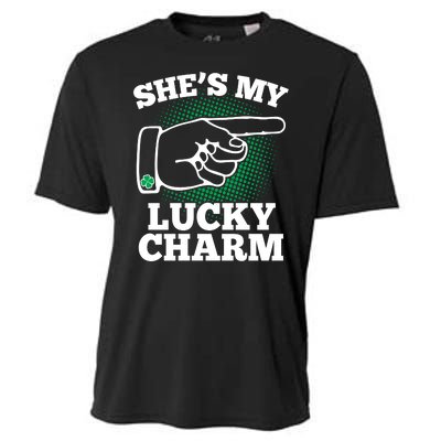 She's My Lucky Charm St Patrick's Day Matching Couples Cooling Performance Crew T-Shirt