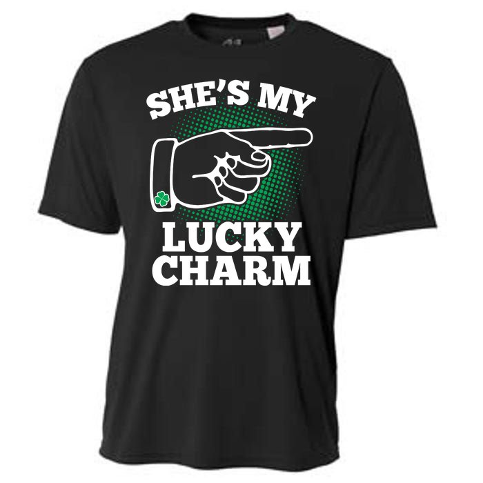 She's My Lucky Charm St Patrick's Day Matching Couples Cooling Performance Crew T-Shirt