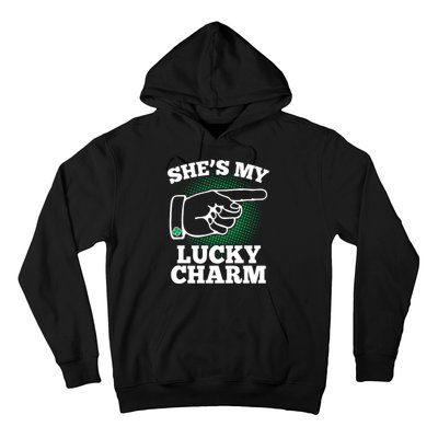 She's My Lucky Charm St Patrick's Day Matching Couples Hoodie