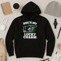 She's My Lucky Charm St Patrick's Day Matching Couples Hoodie