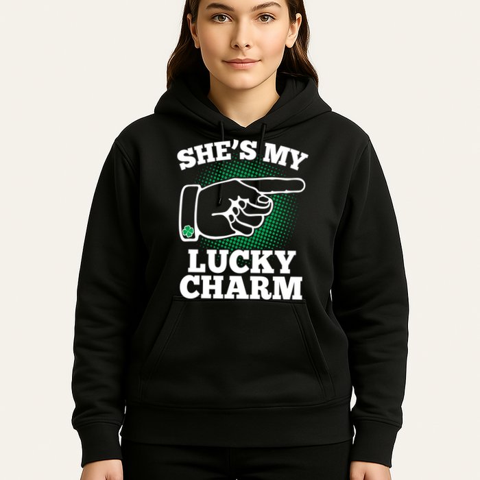 She's My Lucky Charm St Patrick's Day Matching Couples Hoodie