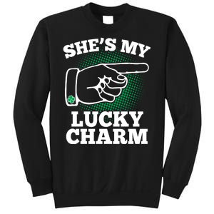 She's My Lucky Charm St Patrick's Day Matching Couples Sweatshirt