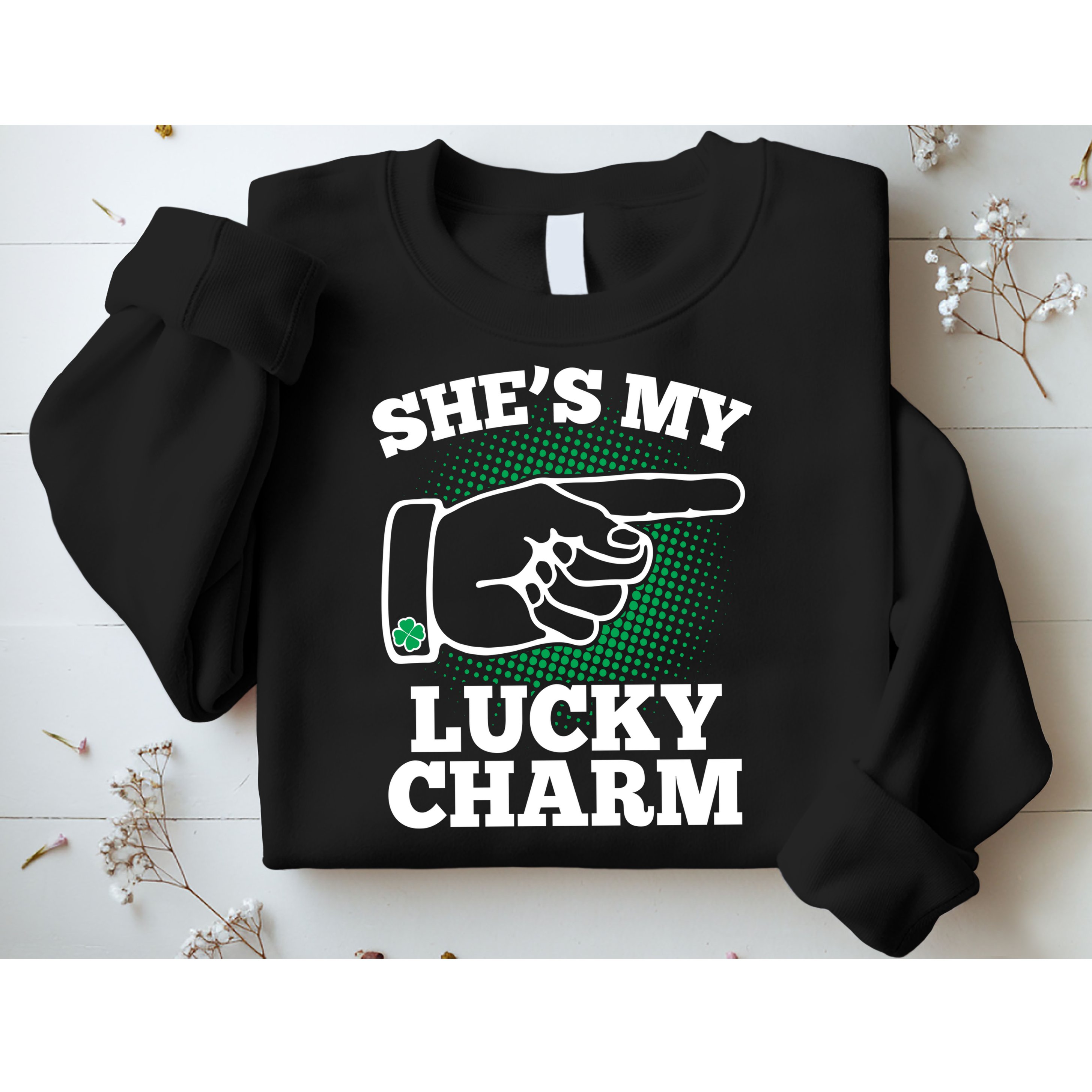 She's My Lucky Charm St Patrick's Day Matching Couples Sweatshirt