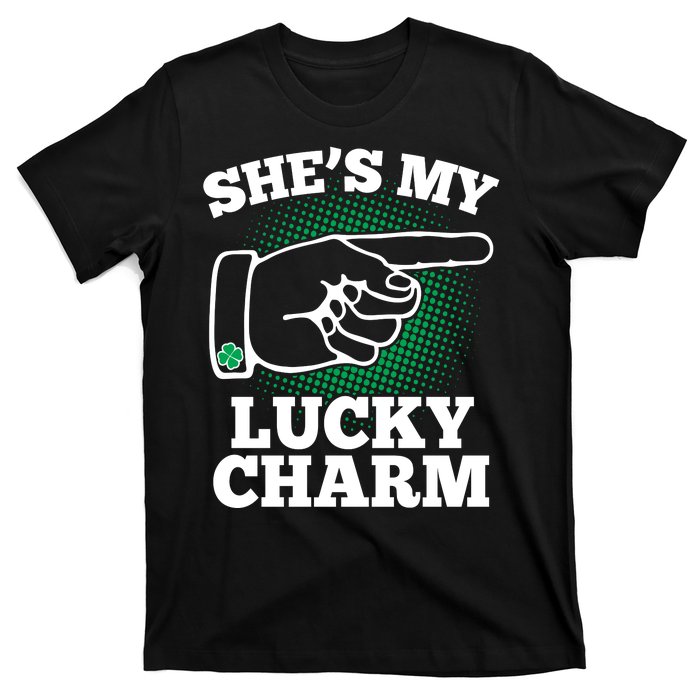 She's My Lucky Charm St Patrick's Day Matching Couples T-Shirt