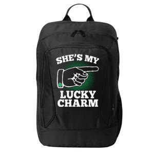 She's My Lucky Charm St Patrick's Day Matching Couples City Backpack