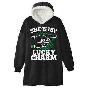 She's My Lucky Charm St Patrick's Day Matching Couples Hooded Wearable Blanket