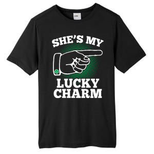 She's My Lucky Charm St Patrick's Day Matching Couples Tall Fusion ChromaSoft Performance T-Shirt