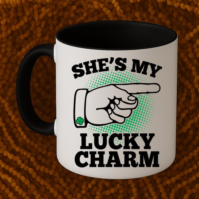 She's My Lucky Charm St Patrick's Day Matching Couples Mug